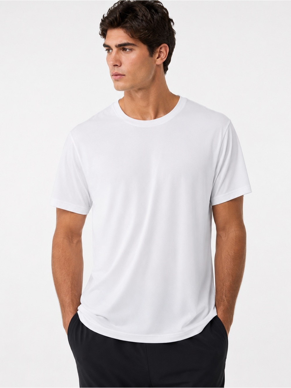Alo Yoga Triumph Tee White Size Large NWT Performance Crew Relaxed Fit T-Shirt